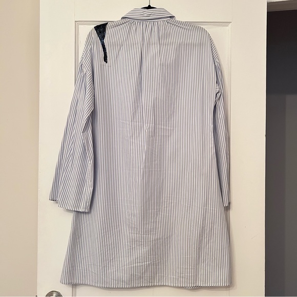 Blue & White Stripe Appliqué Dress - Picture 5 of 5